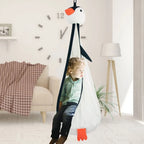 Children Cloth Swing Bed Animal Shape Cozy Swing Pod Chair Wear Resist Comfortable Seat Nest for Indoor Courtyard Playing