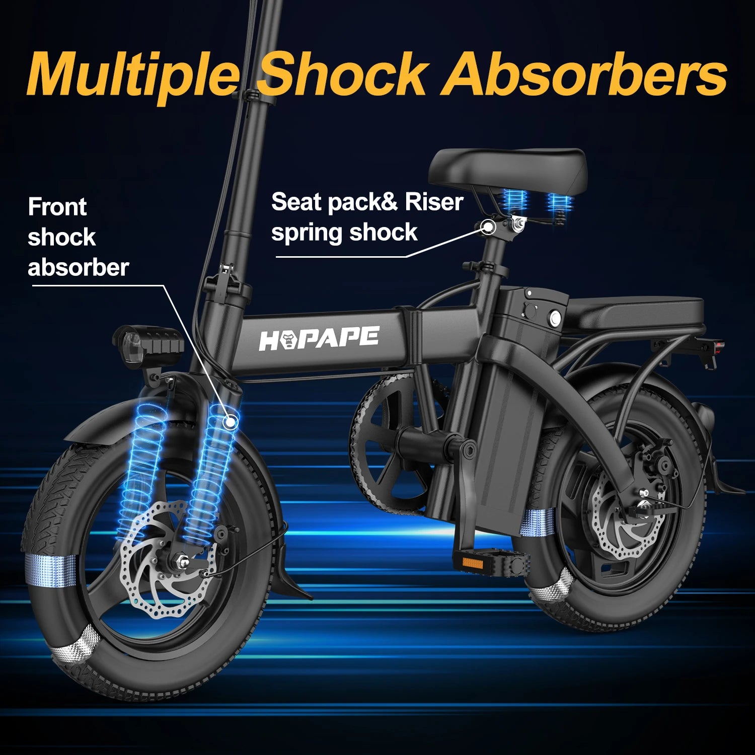 Folding Electric Bike for Adults, 750W Peak Motor 48V 15Ah Removable Battery E Bike, 30 Miles Range 20MPH Max Speed Foldable Ebike, Compact Fold Electric Bicycle for Commute Outdoor Exercise