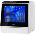 Portable Countertop Dishwashers, Compact Dishwashers with 5L Built-in Water Tank & Inlet Hose, 5 Washing Programs, Baby Care, Ai
