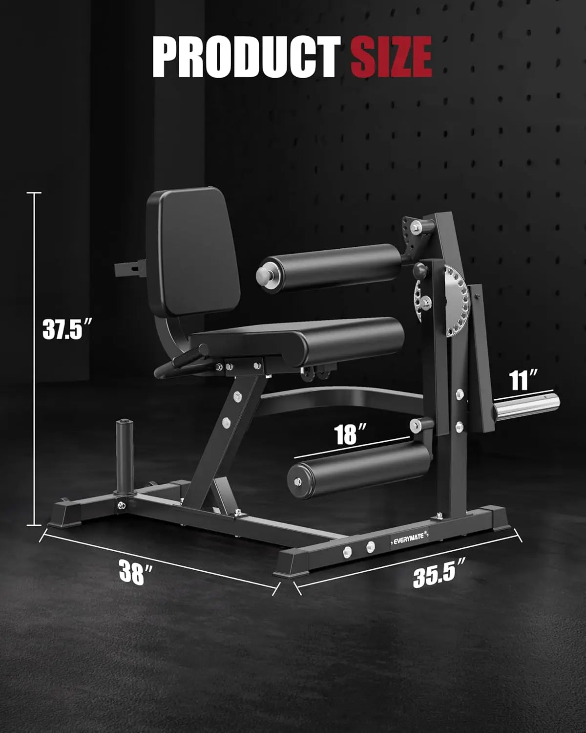 Home Gym Leg Extension & Curl Machine, 3-1 Adjustable, 680lbs Heavy Duty Capacity