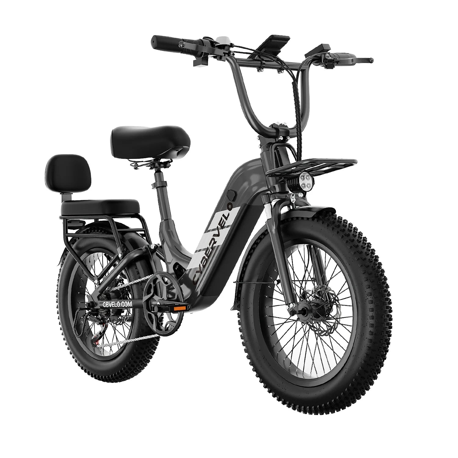 1500W Peak 20" Fat Tire Step-Thru Electric Bike, 7-Speed All Terrain Commuter Ebike, 48V 20Ah Removable Battery for Adults EK12 & EK8