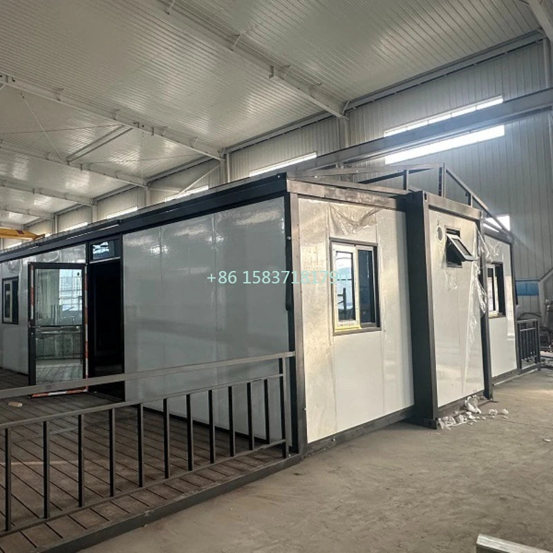 20Ft Container House Steel Mobile Modular Tiny Homes Container Expandable Prefabricated Folding House Container for Portugal