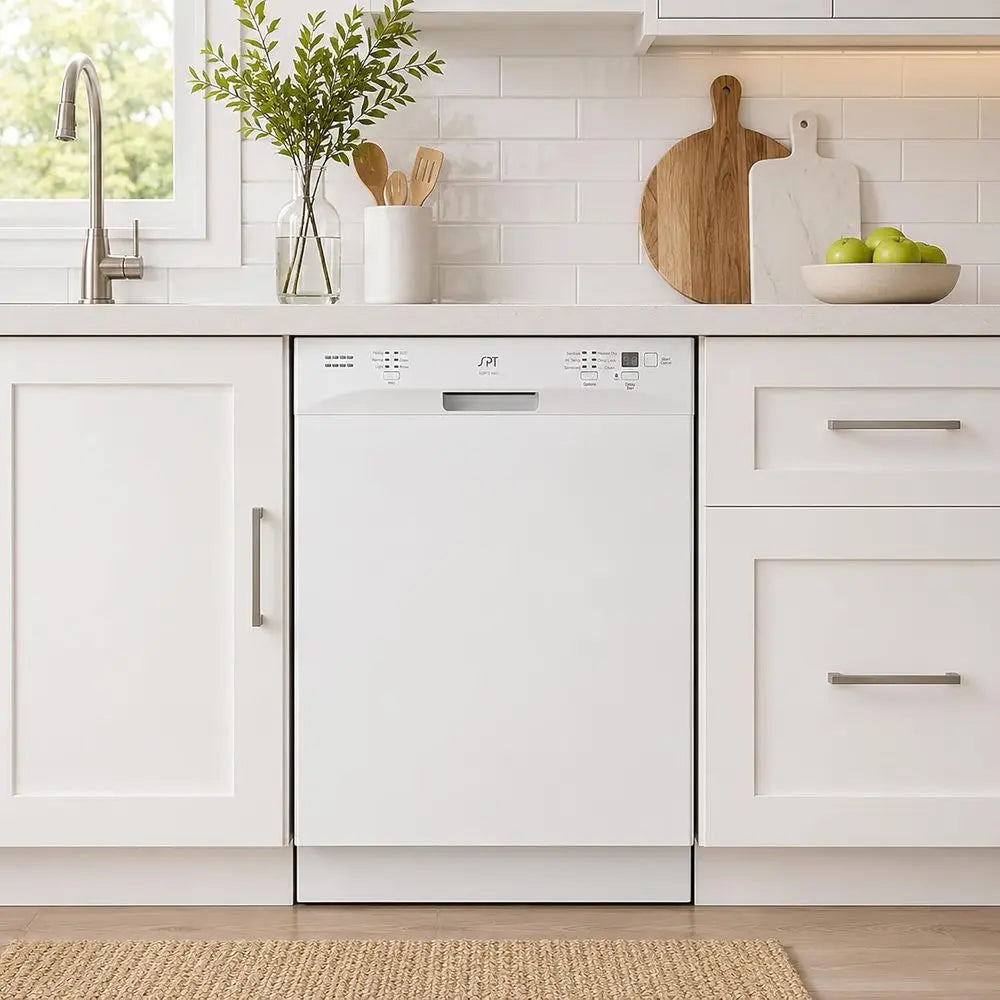 SD-6501W 24″-wide Built-In Stainless Steel Tall Tub Dishwasher with ENERGY STAR, Heated Drying, 6 Wash Programs and 14 Plate Set