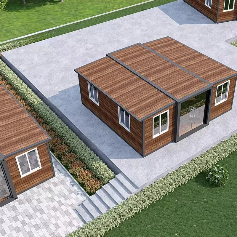Luxury Villa 20ft 40ft Modular Prefab Tiny Home Modular Room Mobile House Home With 3 Bedroom Granny Flat Pod