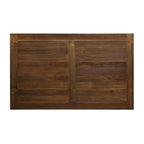 Brown Finish Rectangular Dining Table Set with Beige Upholstered Bench and Chairs, Transitional Kitchen Furniture