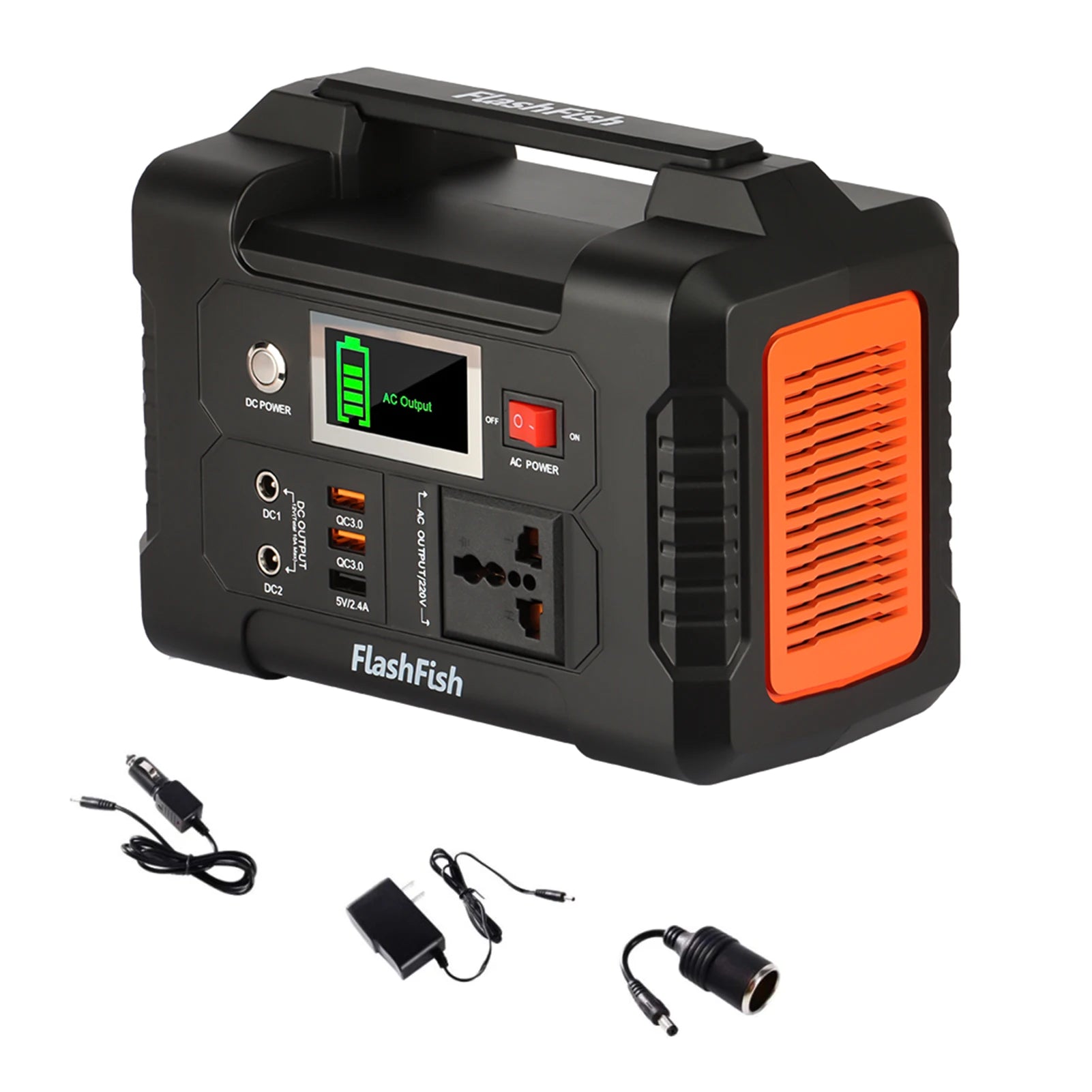【Sale】Flashfish E200 Power Station 200W Solar Generator 151WH Battery AC DC Outdoor Camera Drone Power Supply Solar Charge