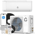 9000 BTU Mini Split Air Conditioner & Heater, 18.5 SEER2, 208-230v, Ductless AC Unit for 450 Sq.Ft, WiFi, Remote,Quiet Inverter