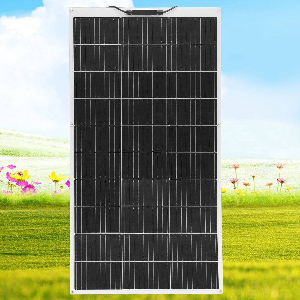 WUZECK Flexible Rechargeable Solar Panel Battery 100W 1pcs ~10 pcs High Efficiency Cell (100W, 200W, 300W, 400W, 500W, 1000W)