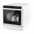 Countertop Dishwasher No Hookup Needed Automatic Dishwasher 360° Dual Spray High-Temp& Air-Dry Function for Apartments& RVs