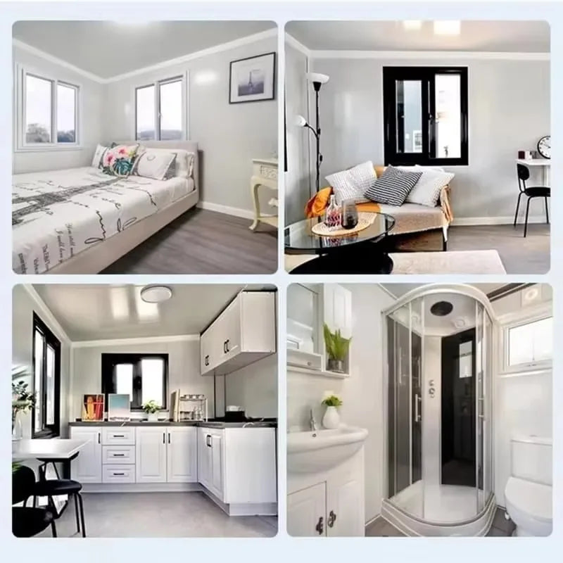 Folding Steel Mobile Container House Tiny Home Modular Foldable Prefab Casa De Container House Fast Assemble for Sale