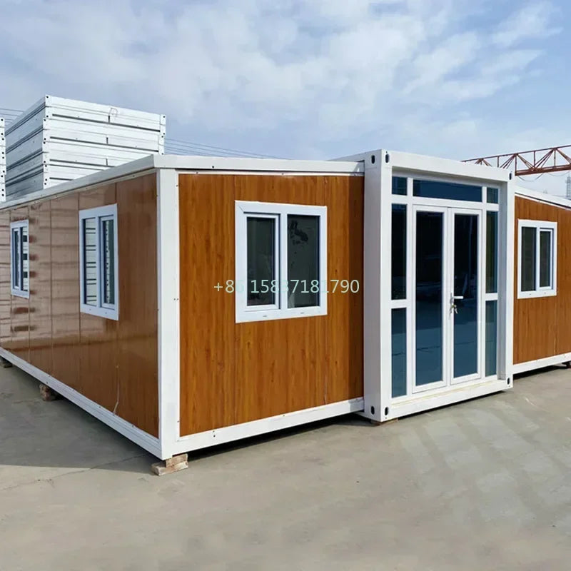 Folding Container House Prefab Expandable 36㎡ Container House Modern 2 Bedroom Hotel Office Foldable Portable Mobile Tiny Homes