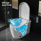 Smart Bidet Toilet with Heated Seat, Warm Air Dryer, Auto-Lift Soft-Close Lid, Touchless Flush, Tankless Heating System, Elongated Bowl Design – Modern Comfort Bathroom Upgrade