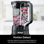 Ninja R-TB401 Detect Kitchen System Power Blender Plus Processor Pro with BlendSense Technology, Black - Certified Refurbished