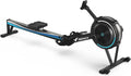 MERACH Professional Indoor Rowing Machine, Adjustable Air Resistance Rowing Machines for Home, Ergonomic Comfort Seat, Performance Monitor and Device Holder, Easy Storage