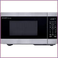 900W 0.9 Cu Ft Countertop Microwave with Turntable, Stainless Steel