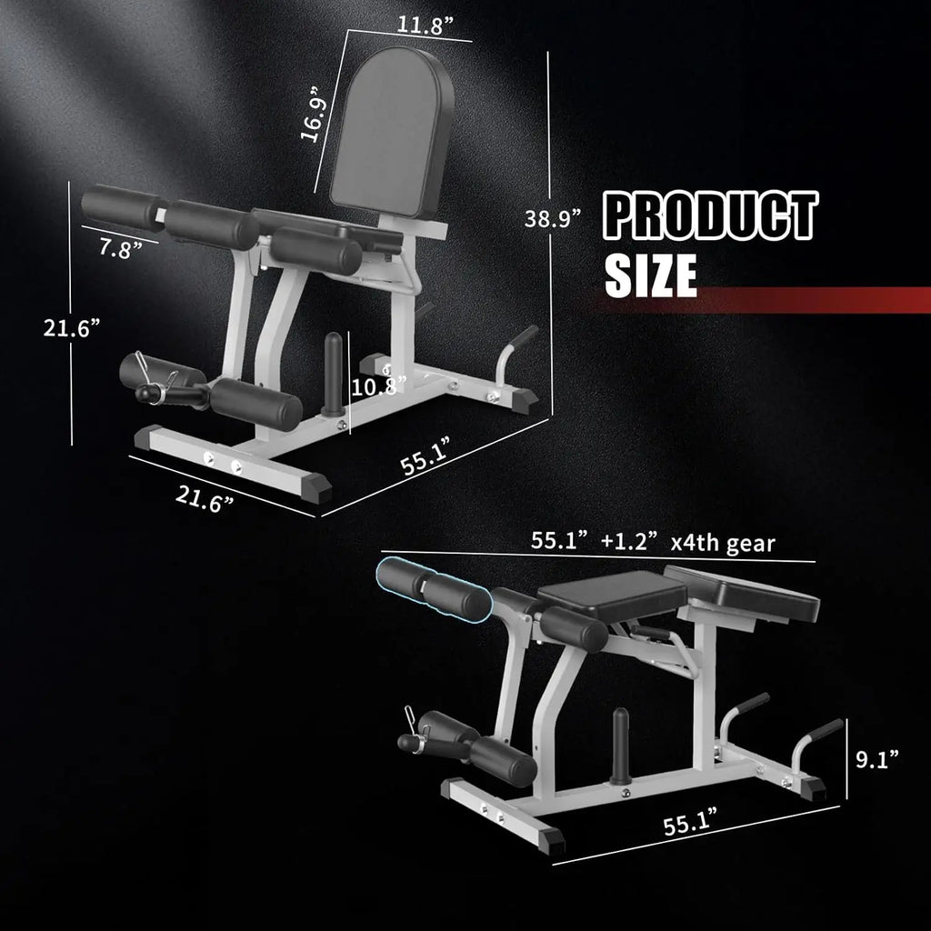 Sturdy Iron 2 - in - 1 Adjustable Leg Machine in Blue for Home Gym: Easy Transition, 660LBS Weight Capacity