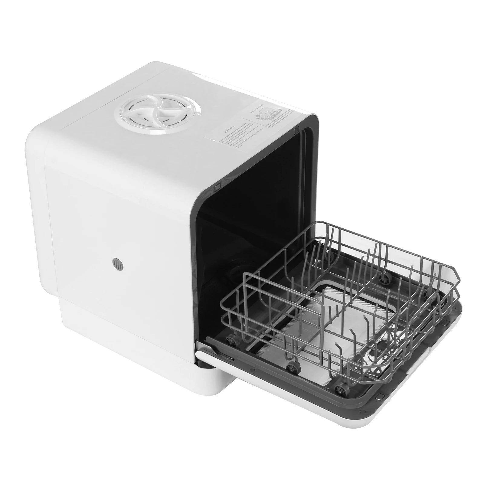 Countertop Dishwasher No Hookup Needed Automatic Dishwasher 360° Dual Spray High-Temp& Air-Dry Function for Apartments& RVs