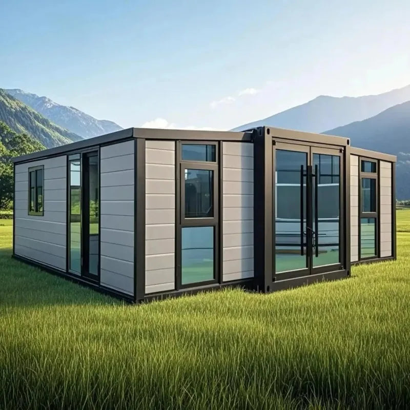 Foldable Expanded Container House Prefab Vacation Folding House Prefabricated Tiny Home 20ft Mobile House Container for Portugal