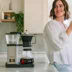 SimplyGoodCoffee THE BREWER - Plastic-Free. Coffee Maker/Coffee Machine. 8 Cup Automatic Drip Pour Over Coffee Brewer. Brewer Fr