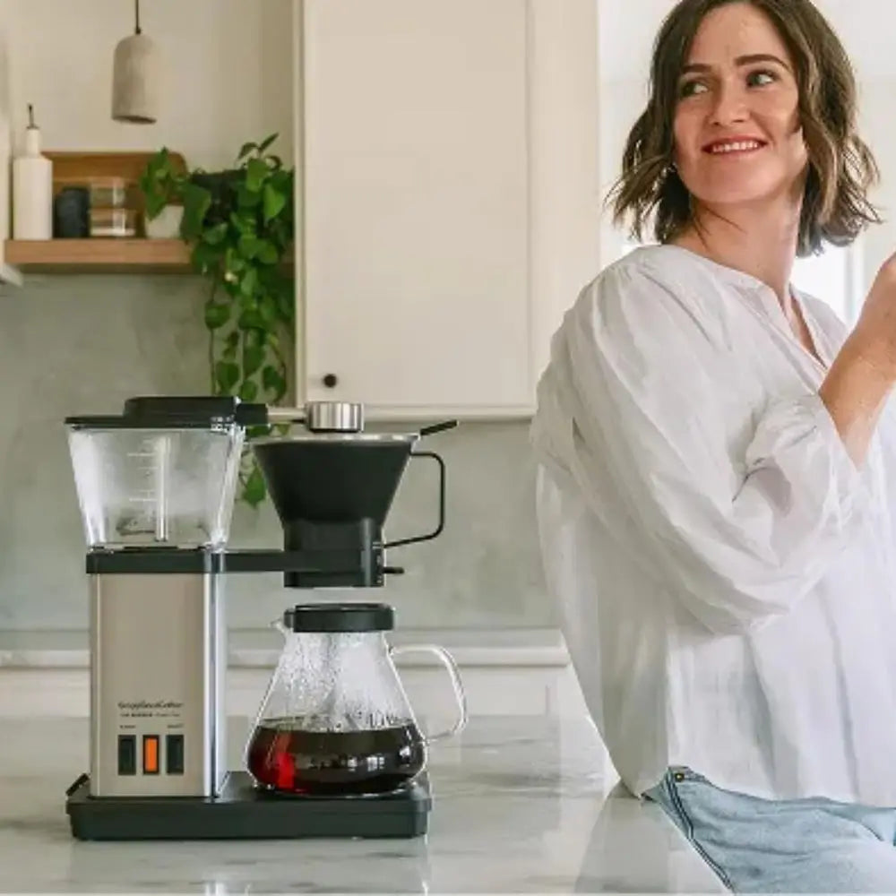 SimplyGoodCoffee THE BREWER - Plastic-Free. Coffee Maker/Coffee Machine. 8 Cup Automatic Drip Pour Over Coffee Brewer. Brewer Fr