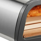 12" Electric Pizza Oven Countertop, Stainless Steel Pizza Maker Machine with Pizza Stone and Spatula, Heats up to 850°F, Multipurpose Indoor & Outdoor Pizza Cooker for Restaurant Home Camping