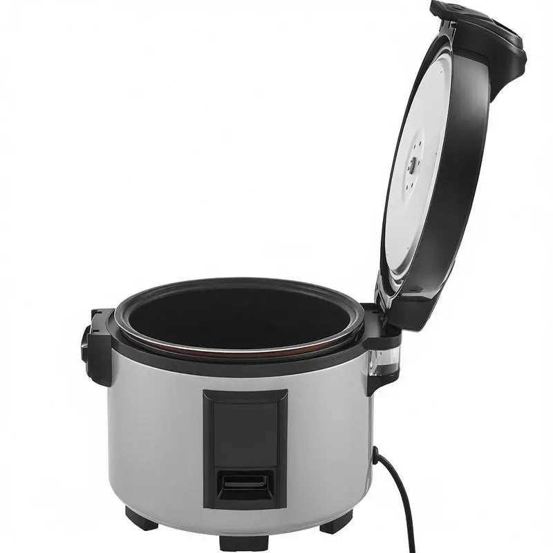 Commercial Rice Cooker, 70-Cup Rice Cooker, 15.85 Qt / 15 Liter Large Rice Cooker and Warmer with Nonstick Inner Pot, Fast Cooking and 12-Hour Keep Warm, with Rice Cup and Paddle, for Restaurant