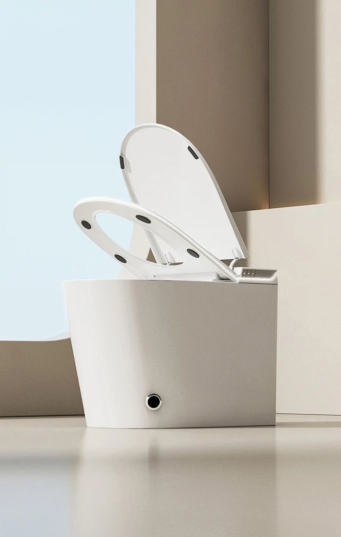 Luxury Smart Toilet with Tankless Design Instant Heating Adjustable Water Spray Bidet Automatic Flushing System