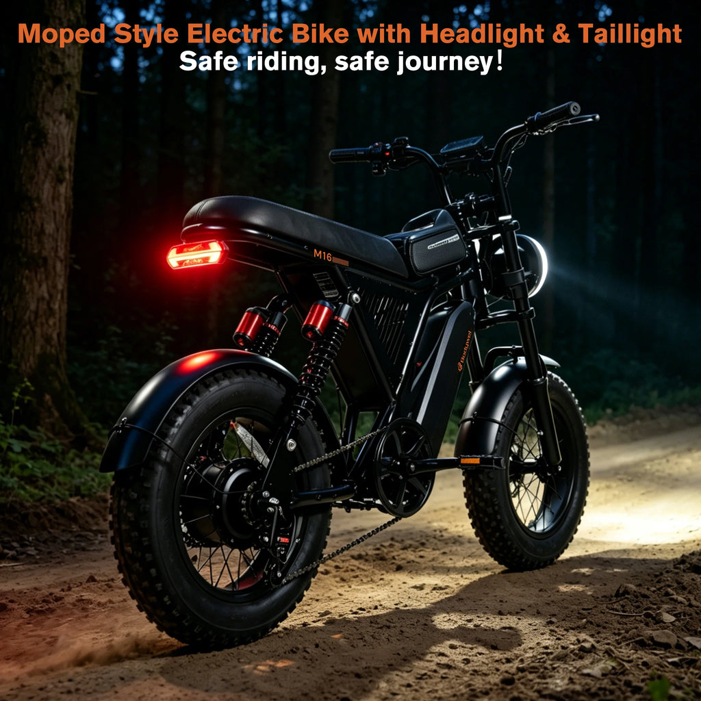 Bodywel M16 Off Road E Bike Adult Electric Bicycle 1500w 48V 15.6ah Mountain Electric Bike 16 Inch Fat Tire Outdoor Entertainmen
