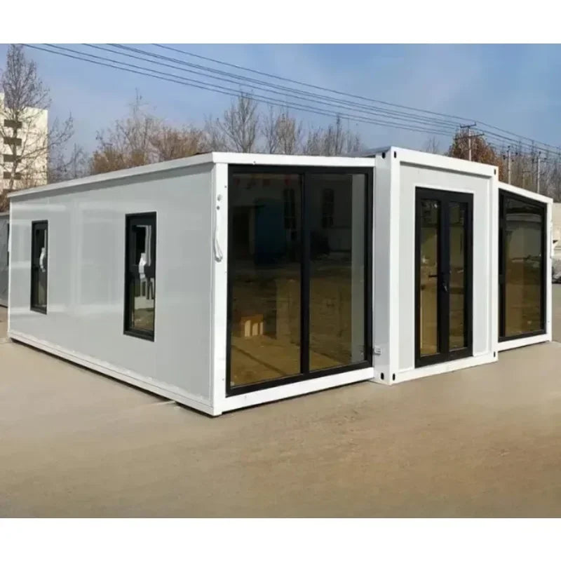 Customized Factory Price 20ft 40ft Prefab Foldable Container House Steel Structure Expandable Tiny Home Modular Flat Pack Mobile