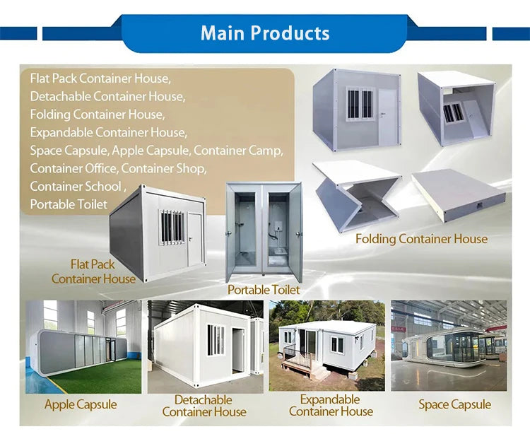 Customized Ready Made 3 Bedroom Prefabricated House Prefab Modular Homes Expandable Container House Tiny Houses