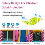 5-in-1 Iatable Water Slide for,Water Bounce House w/Air Blower, Jumping Area, Sprinker, Water Cannon, Climbing Wall and Splash
