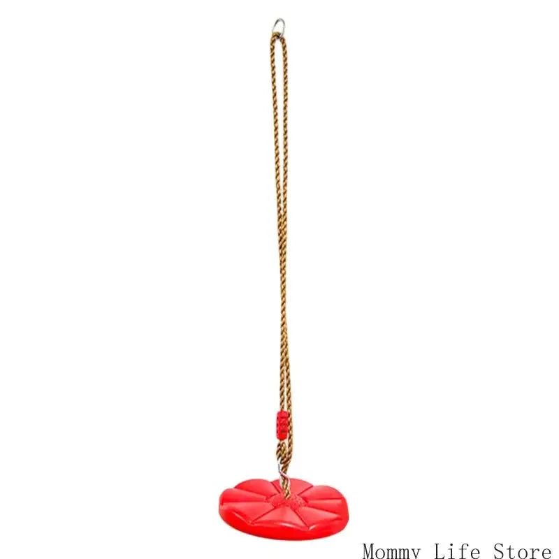 Rope Swing with Disc 30Cm/11.81Inch Round Platform and Thick Rope for Kids Yard Activity Toy Set