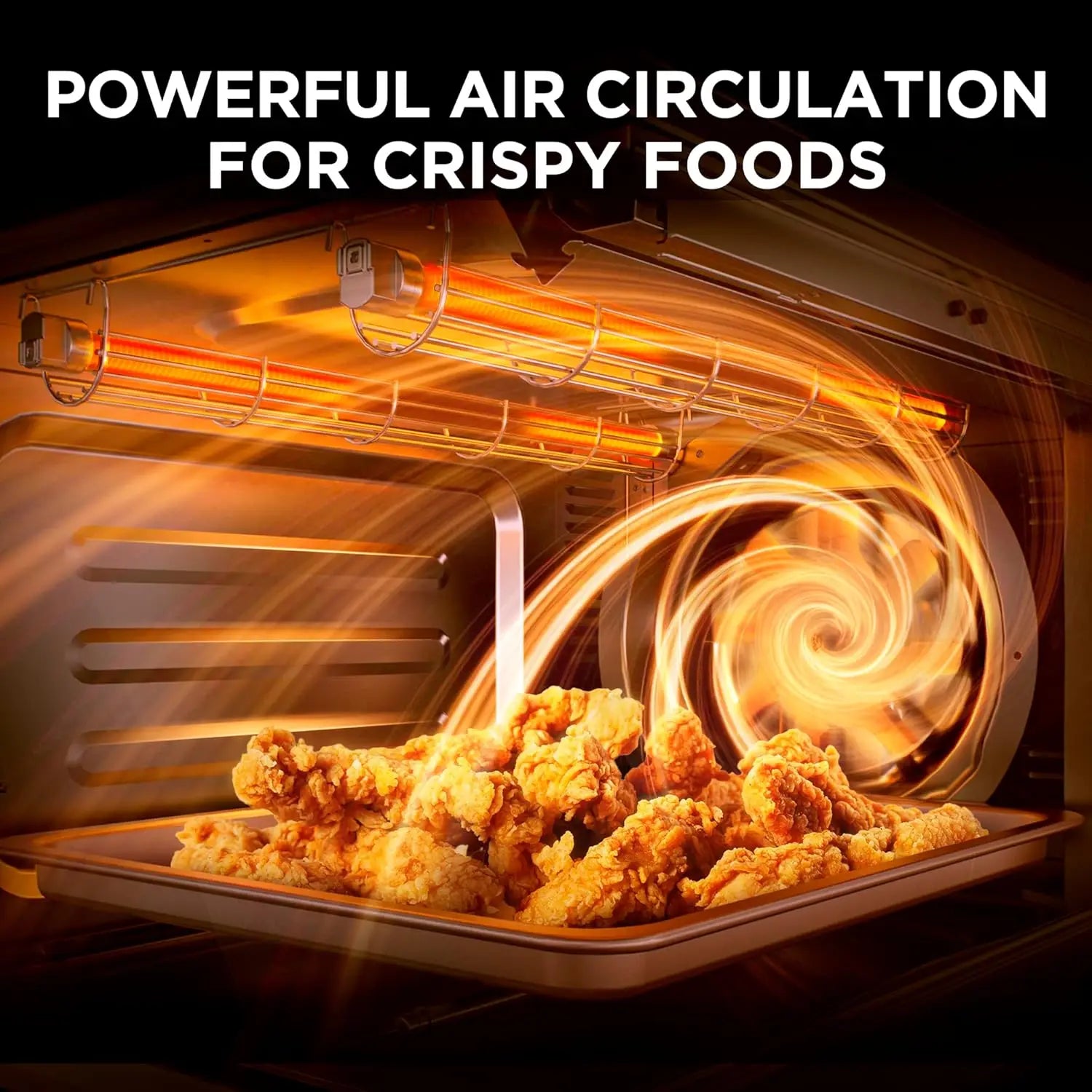 8-in-1 French Door Toaster Oven Air Fryer Combo, Compact 25QT Countertop with Infrared SpeedHeat, Stainless Steel