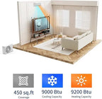 12,000 BTU Mini Split Air Conditioner with Heat Pump 18.5 SEER Cools Up to 750 Sq. Ft, Energy Efficient Inverter AC with Remote