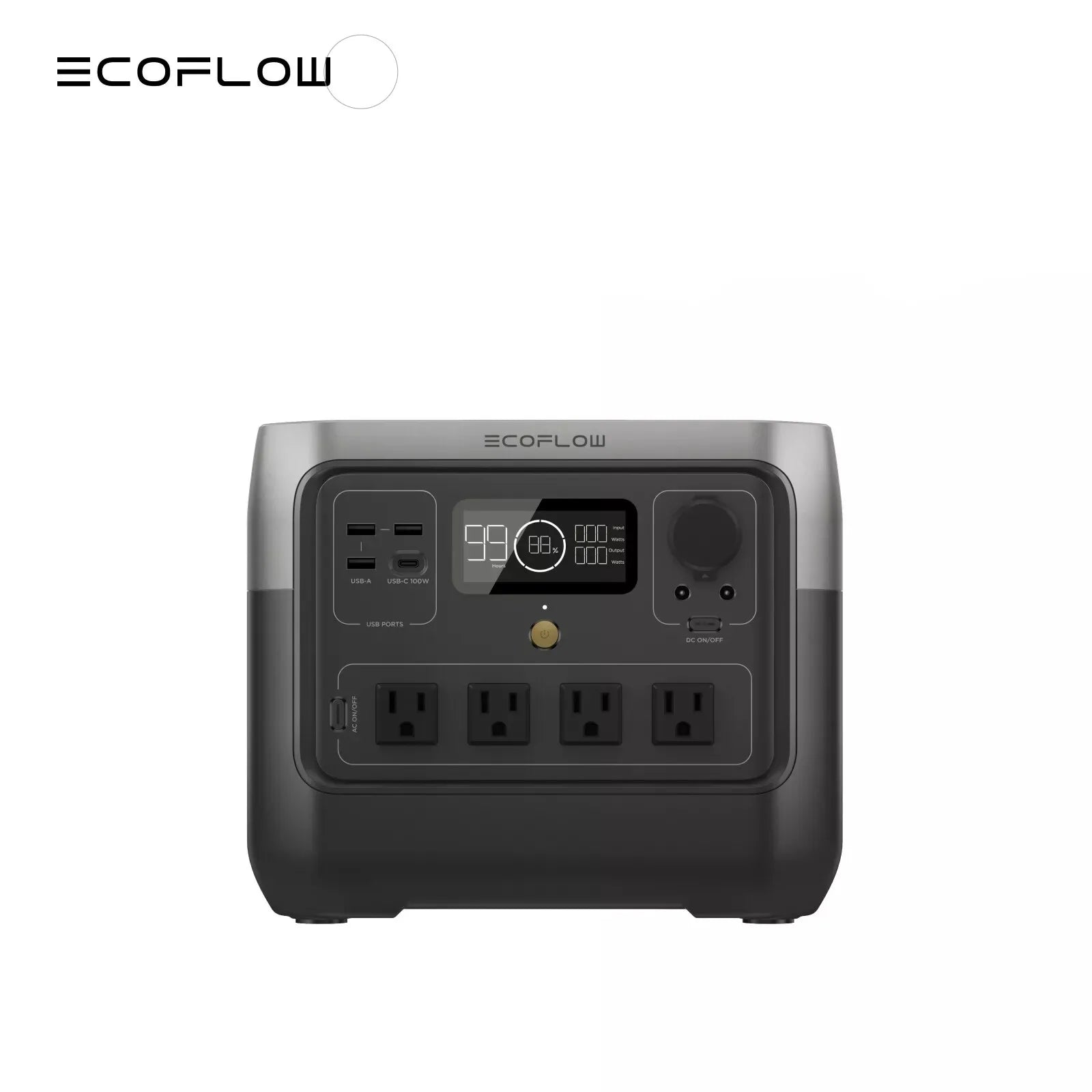 ECOFLOW Portable Power Station RIVER 2 Pro 700, 716Wh LiFePO4 Battery, 4x800W AC Outlets, Solar Generator