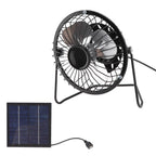 DC5v 2.5w Photovoltaic Solar Panel Set with Portable USB Cooling Fan Ventilation System For Greenhouses Trailers RVs