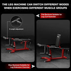 Home Leg Exercise Equipment: Adjustable Leg Extension and Curl Machine for Lower Body Workouts