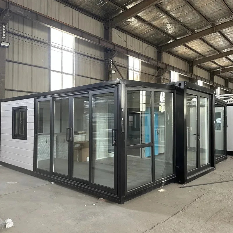 Folding Container House Prefab Expandable 36㎡ Container House Modern 2 Bedroom Hotel Office Foldable Portable Mobile Tiny Homes