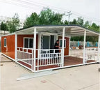 Mobile House Prefab Expandable Container House Mansion Foldable Steel Structure 40ft Waterproof Panoramic Tiny Home Hot