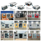 Portable Mobile House Prefabricated Tiny Homes 40Ft Expandable Container with Bathroom Folding Home Hot Sale